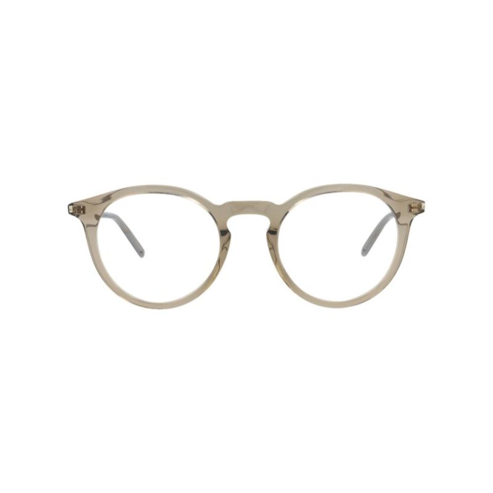 Saint Laurent Round-Frame Acetate Optical Frames Brown Unisex-Adult